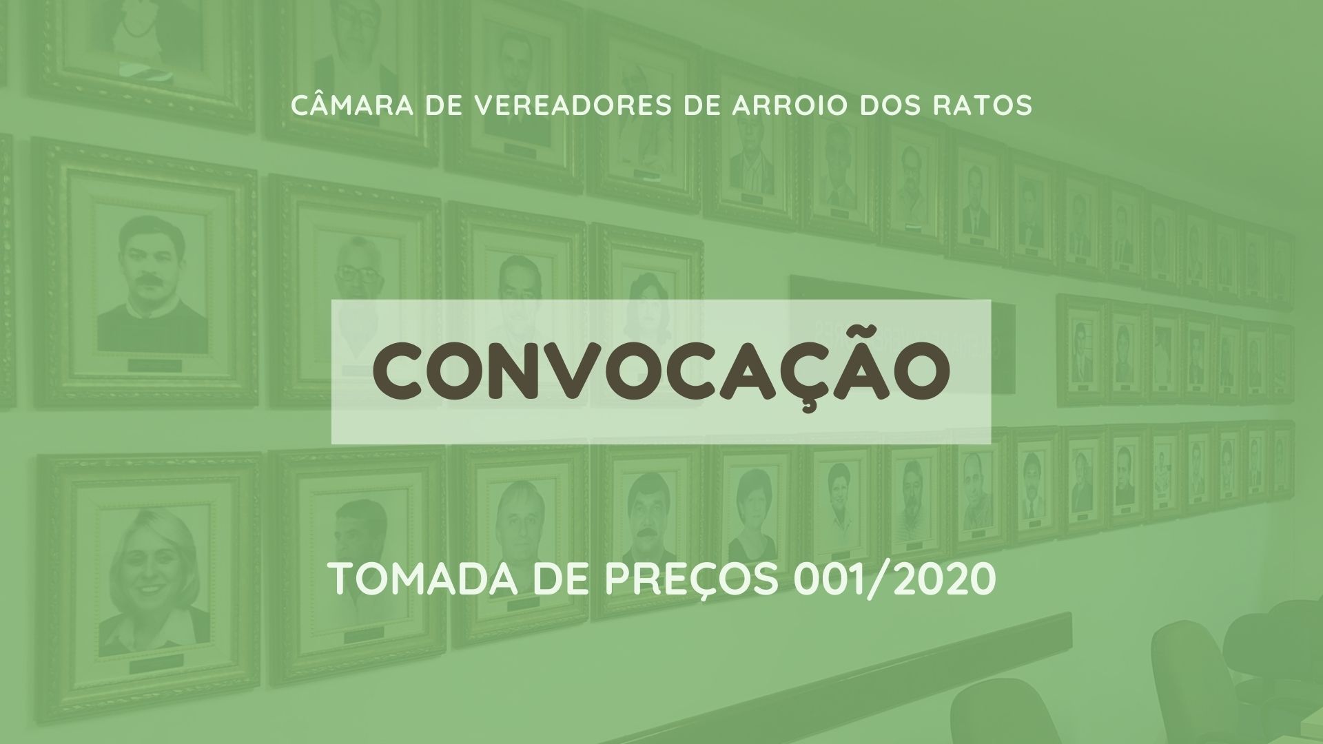 Convocação - Tomada de Preços 001/2020