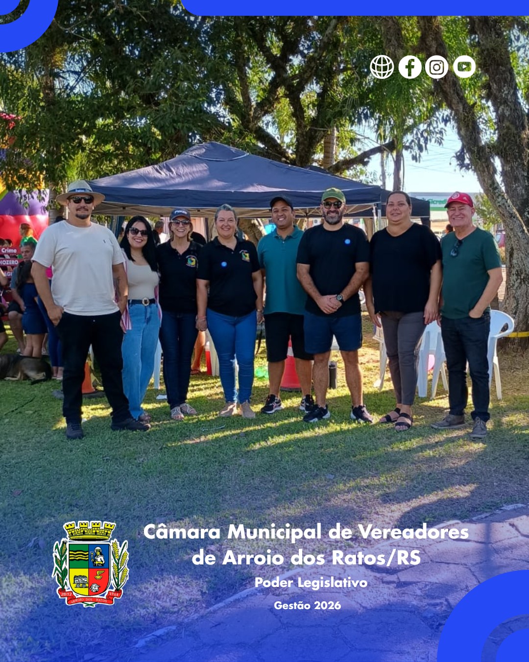 Durante as comemorações dos 61 anos de emancipação de Arroio dos Ratos, os vereadores da Câmara Municipal estiveram presentes em diversas ações da programação oficia