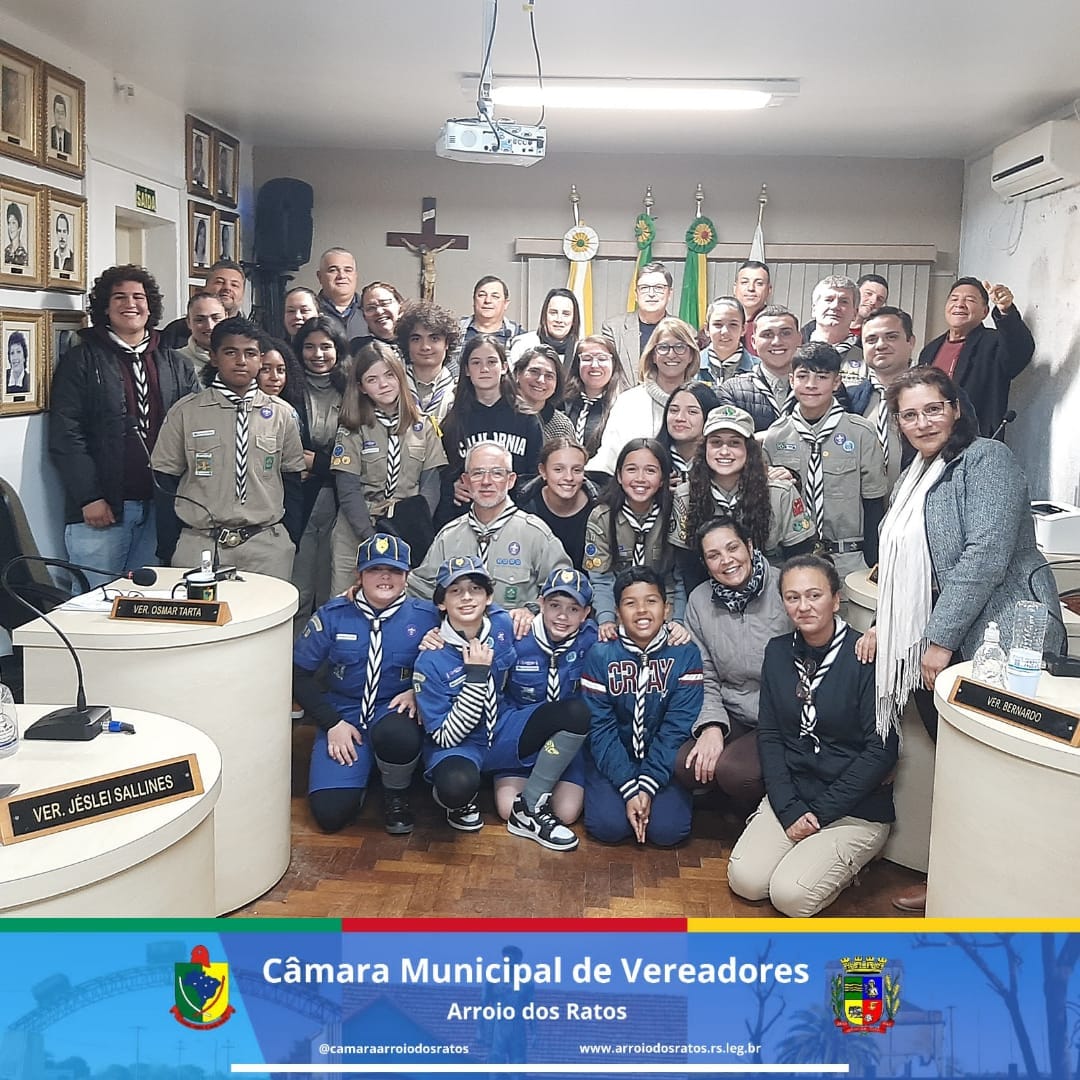A Câmara de Vereadores de Arroio dos Ratos aprovou por unanimidade o Projeto de Lei que autoriza a permissão de uso de bem Público Municipal, pela Associação de Escoteiros Cerro da Raposa.