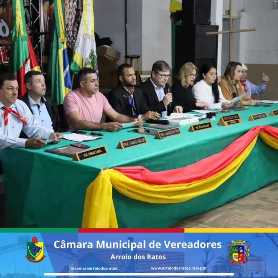 Na noite de ontem 18.09.2023 ocorreu a Sessão Solene diretamente do CTG Tropilha Crioula, onde foi entregue as Homenagens de Reconhecimento por atividades realizadas em prol da cultura gaúcha e dedicação ao tradicionalismo.