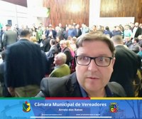 O Presidente da Câmara Municipal de Arroio dos Ratos Dilson Lemos esteve na tarde de ontem no Salão Júlio de Castilhos da Assembleia Legislativa, em Porto Alegre/RS, participando do Ato de instalação da Frente Parlamentar de Fomento ao Turismo Gaúcho.
