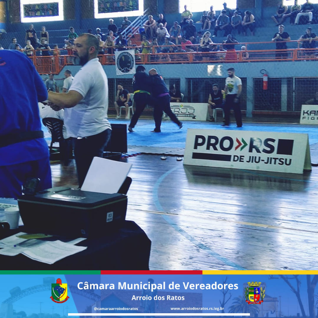O Presidente da Câmara Municipal de Vereadores de Arroio dos Ratos Dilson Lemos, prestigiou o Evento do PRO-RS Jiu-jitsu, que aconteceu neste domingo 17 de dezembro na Sociedade Última Hora.