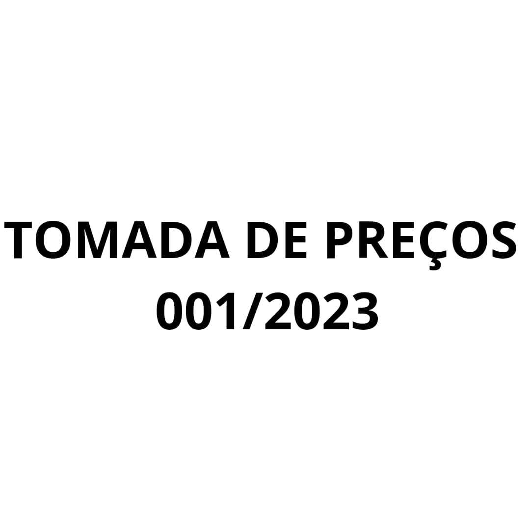 Tomada de Preços - 001/2023